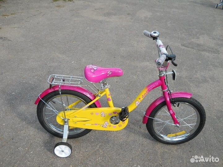 Велосипед 16 дюймов для принцесс от 4-х лет