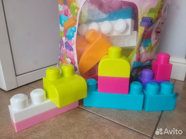 Конструктор крупноблочный Mega bloks, 80 деталей