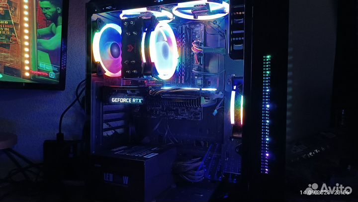 Игровой пк Rtx 3060ti+10400f+16 Гб+nvme