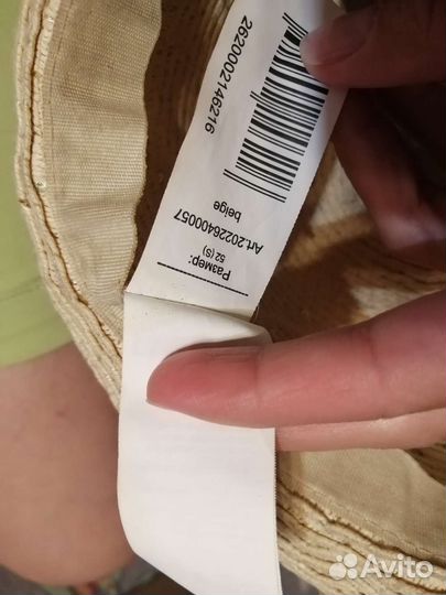 Шляпа для девочки соломенная