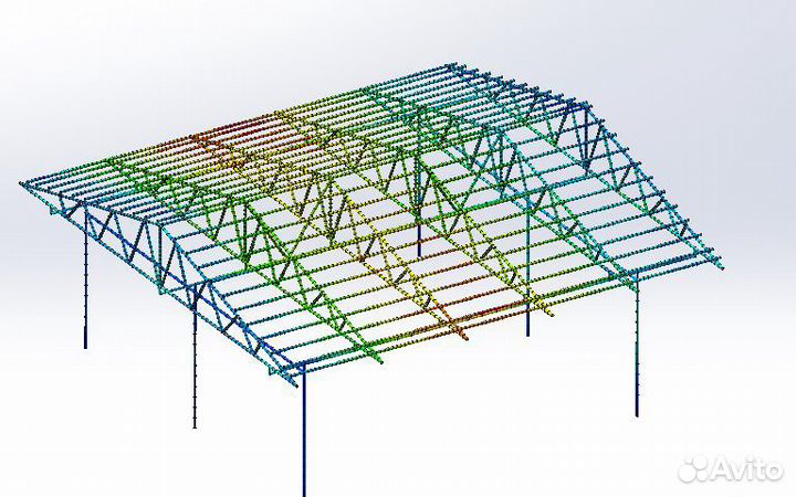Расчет/чертеж навеса