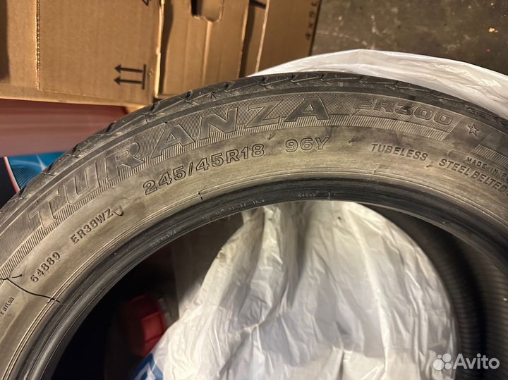 Bridgestone Turanza ER300 245/45 R18 и 275/40 R18
