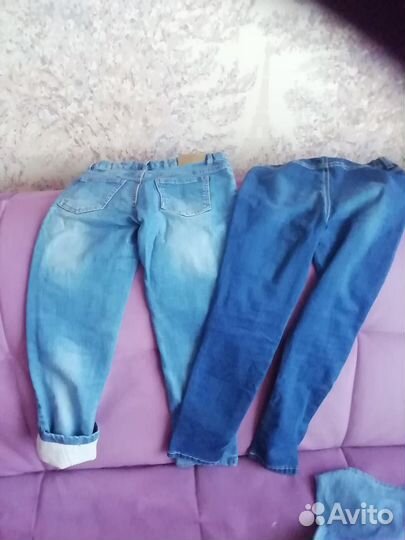 Джинсы для девочки 128-134