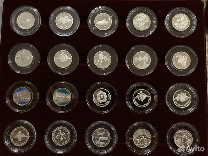 Серебряные монеты 1 рубль Россия все с 1993 года