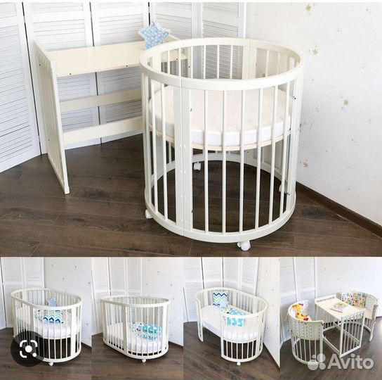 Детская кроватка трансформер 7 в 1 новая