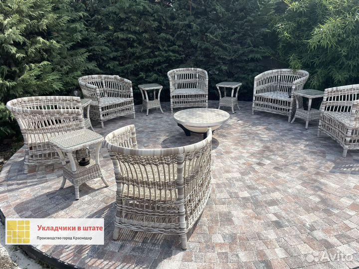 Тротуарная плитка новый город от 100м2