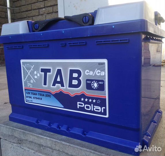 Акб 75 Ач Tab (Словения)