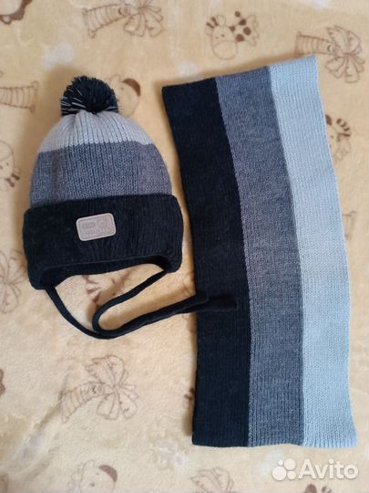 Зимний комплект (шапка+снуд)