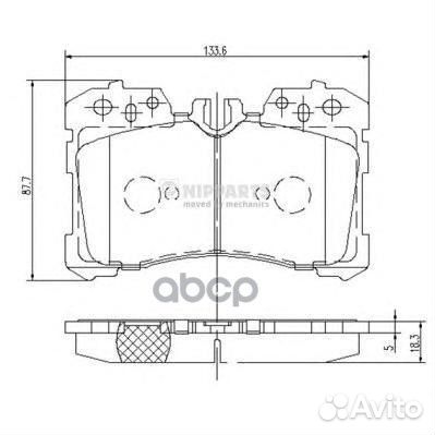 Кол. пер. LS460 sedan 06-04 N3602131 Nipparts