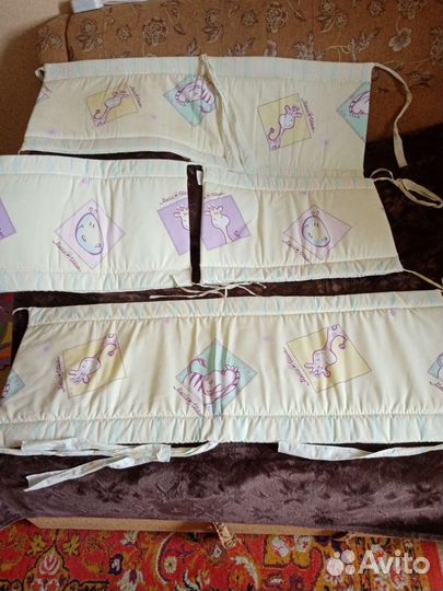 Бортики в детскую кроватку