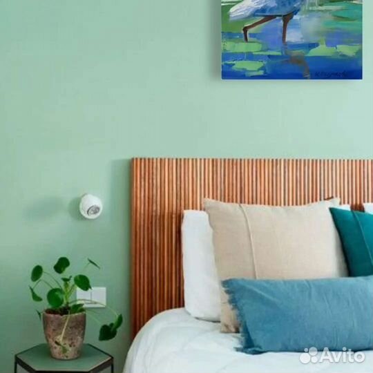 Картина маслом на холсте Цапли