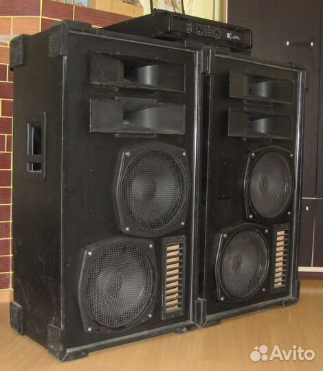 Колонки VFA-Pro 2100W 2шт Усилитель мощности звука