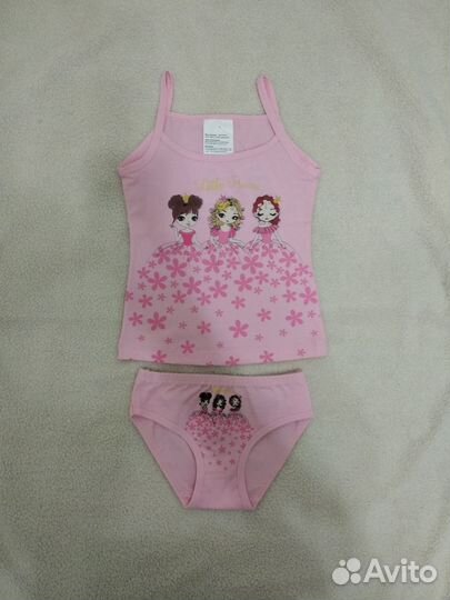 Комплект белья майка и трусики для девочки 86-104
