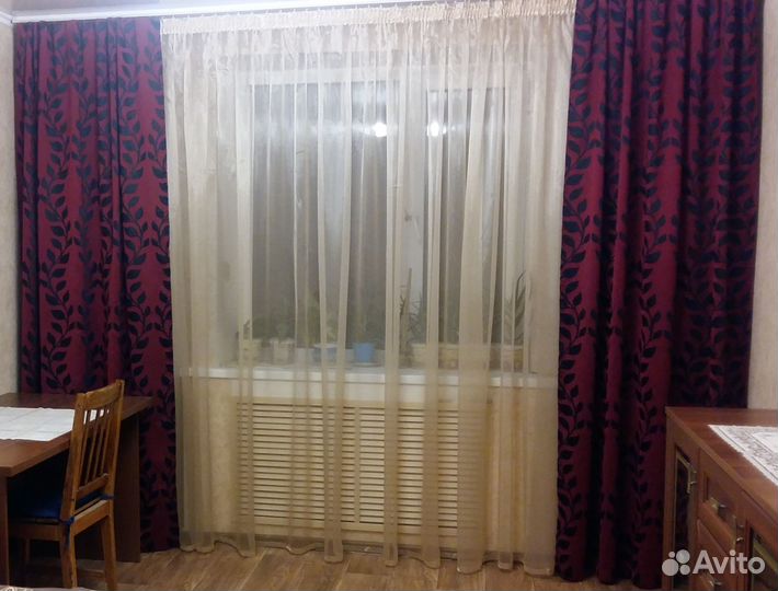 Шторы бордо 2,45 на 1,50