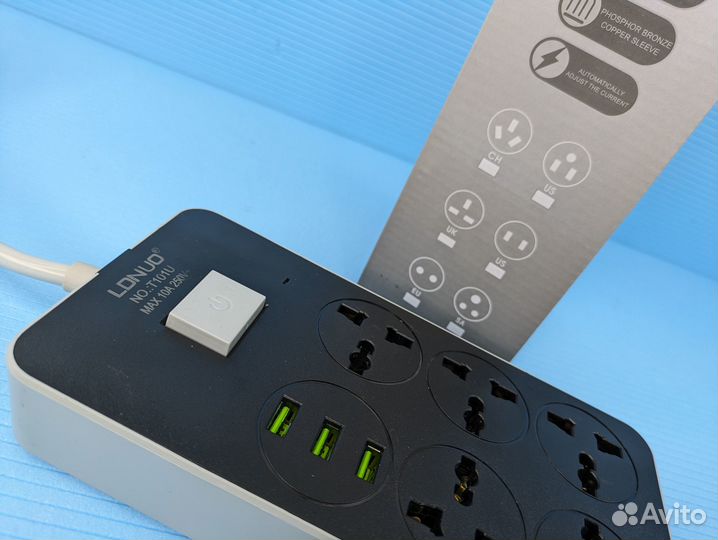 Удлинитель Power Socket 3 usb порта