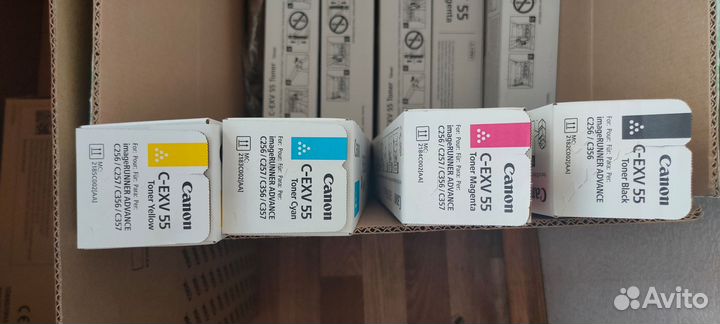 Картриджи первопроходные Canon c exv 55