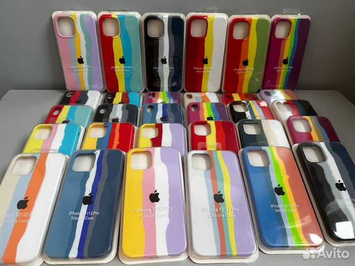 Силиконовые чехлы и стекла на iPhone