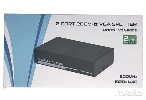 Коммутатор-сплиттер VGA на 2 порта 200Mhz