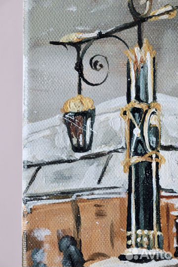 Картина маслом городской пейзаж Санкт-Петербург