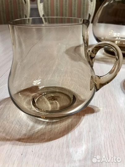 Кувшин с бокалами винтажный, Чехия