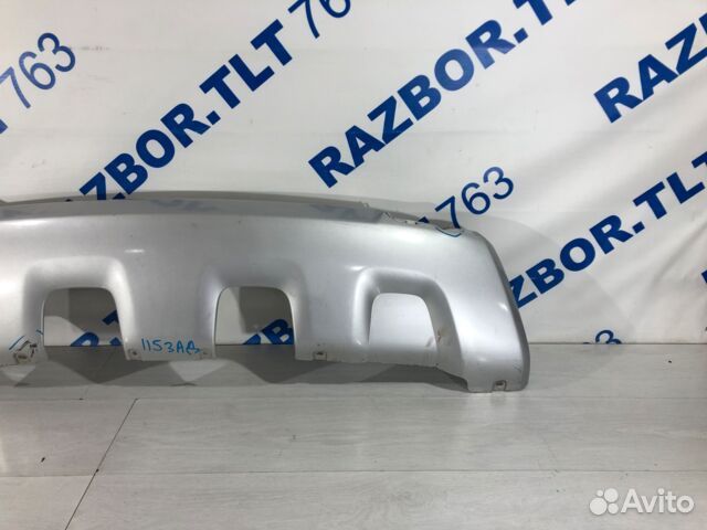 Накладка заднего бампера renault duster рест 1.5 d