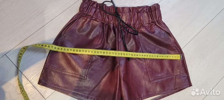 Шорты экокожа