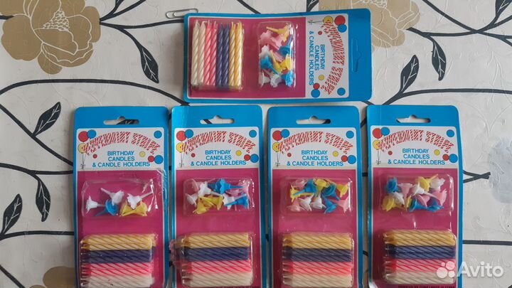 Декоративные свечи для праздничного торта