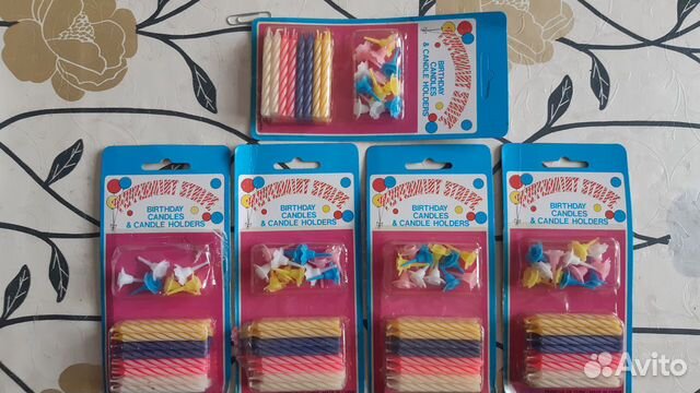 Декоративные свечи для праздничного торта