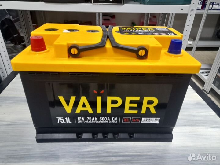 Аккумулятор 75Ah 580A 12V Vaiper
