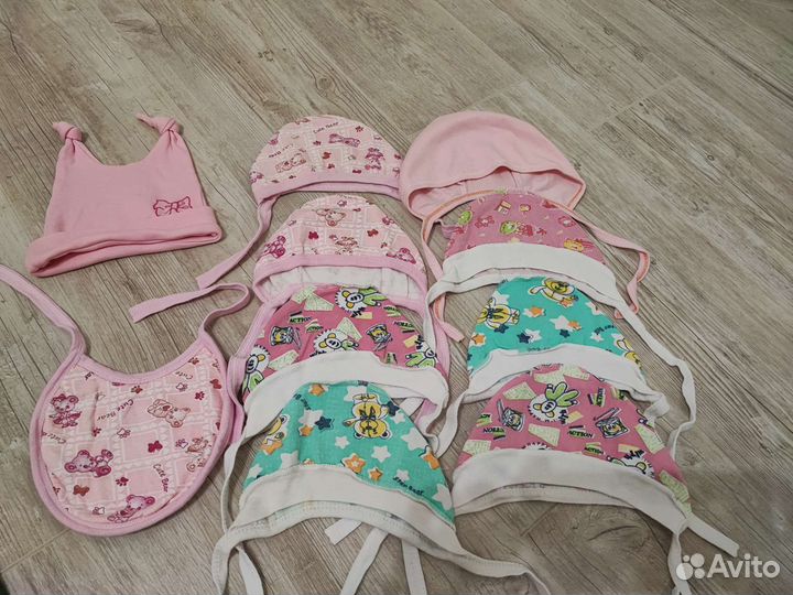 Шапочка для девочки 0- 6мес