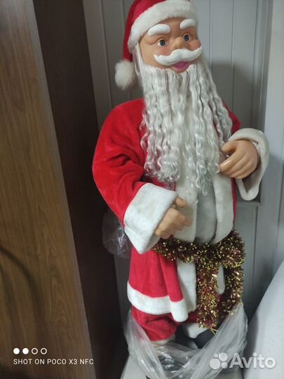 Дед мороз музыкальный, поющий, танцующий 170 см