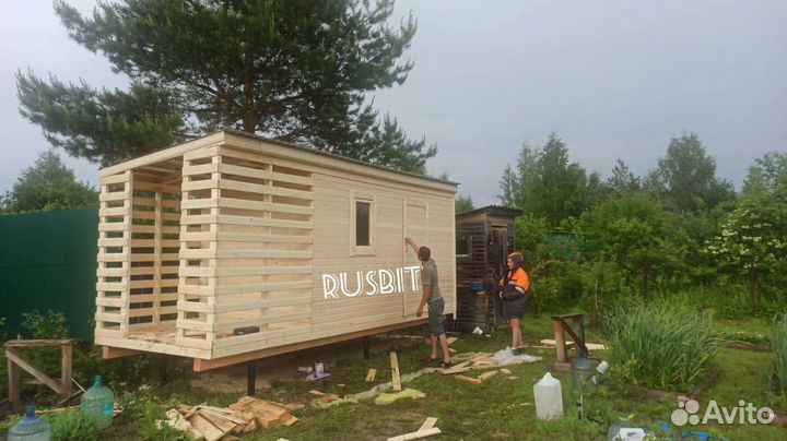 Хозблок с дровником