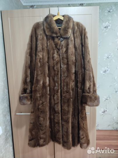 Шуба норковая 48 50 длинная бу