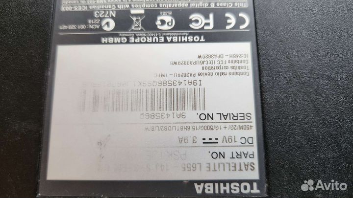 Toshiba satellite l655 14j запчасти