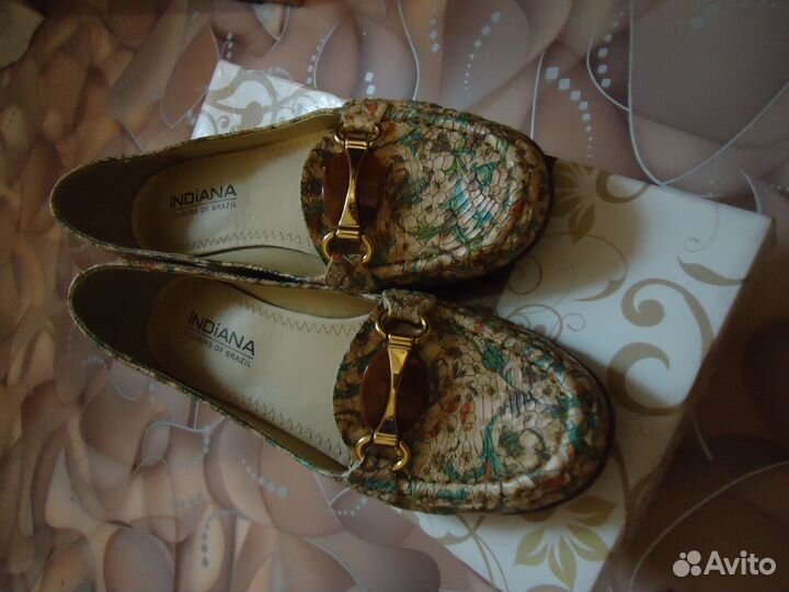 Мокасины indiana, Бразилия, кожа