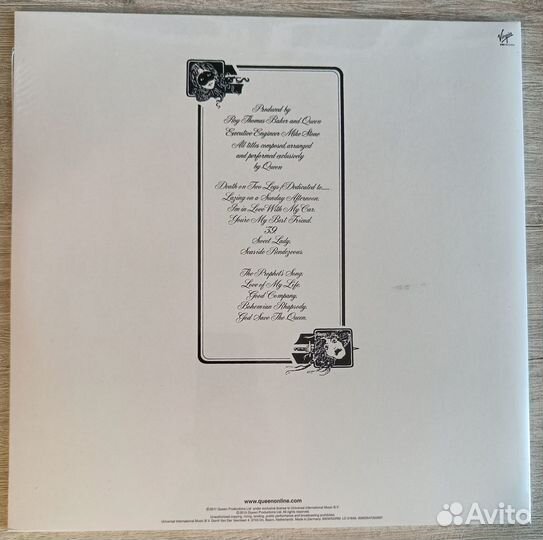 Queen - Night AT the Opera 180г Half-speed