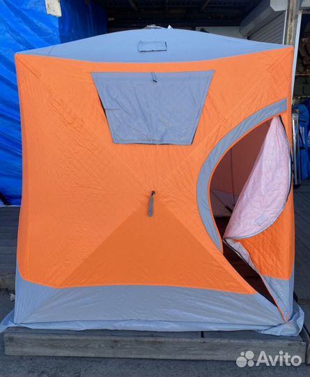 Зимняя палатка cube трехслойная