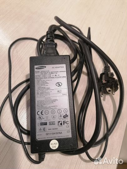 Блок питания для ноутбука samsung