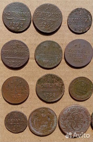 Медные монеты Российской империи