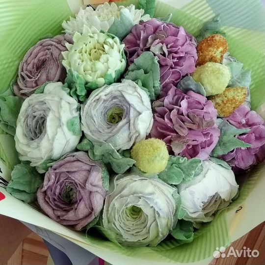 Букет зефирных цветов на любой праздник