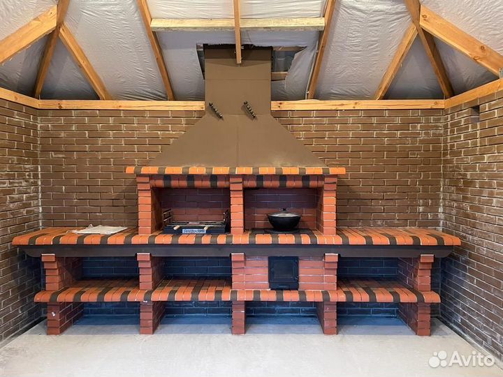 Печь барбекю модель 736