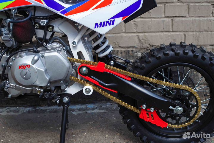 Питбайк kayo mini YX125EM 14/12 (механ. сцепл., эл