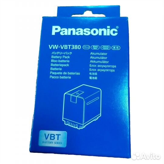 Аккумулятор Panasonic VW-VBT 380 (VW-BC10)