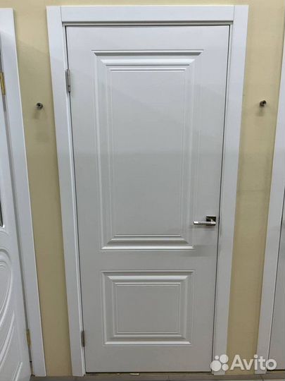 Дверь межкомнатная белая (эмаль) Ск2