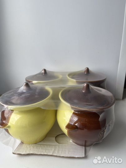 Горшок для запекания. набор 4 шт