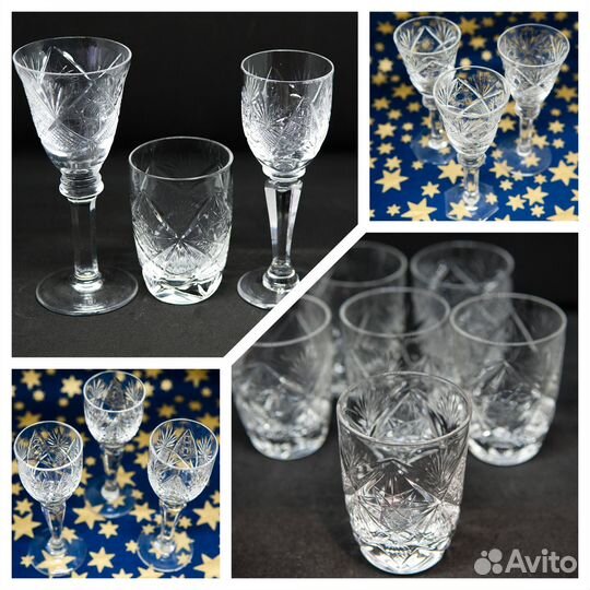 Хрустальные фужеры СССР