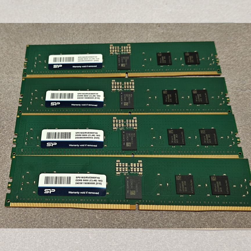 [SP016GIRVE560FH0] Серверная Память Ddr5 16gb Ecc Reg 5600 Sp016girve560fh0