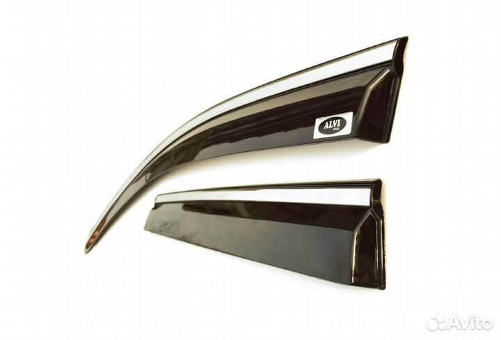 Дефлекторы окон хром молдинг Honda Accord 2012