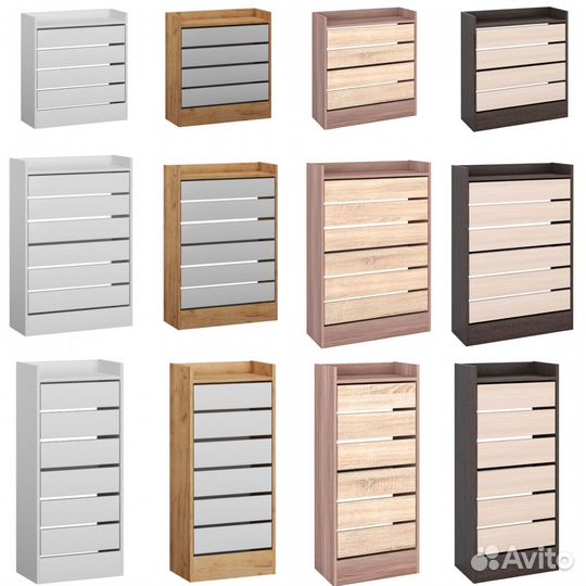 Обувница в прихожую дуб крафт золотой и белый 100см