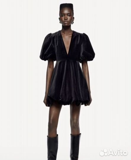 Бархатное платье zara новое с биркой